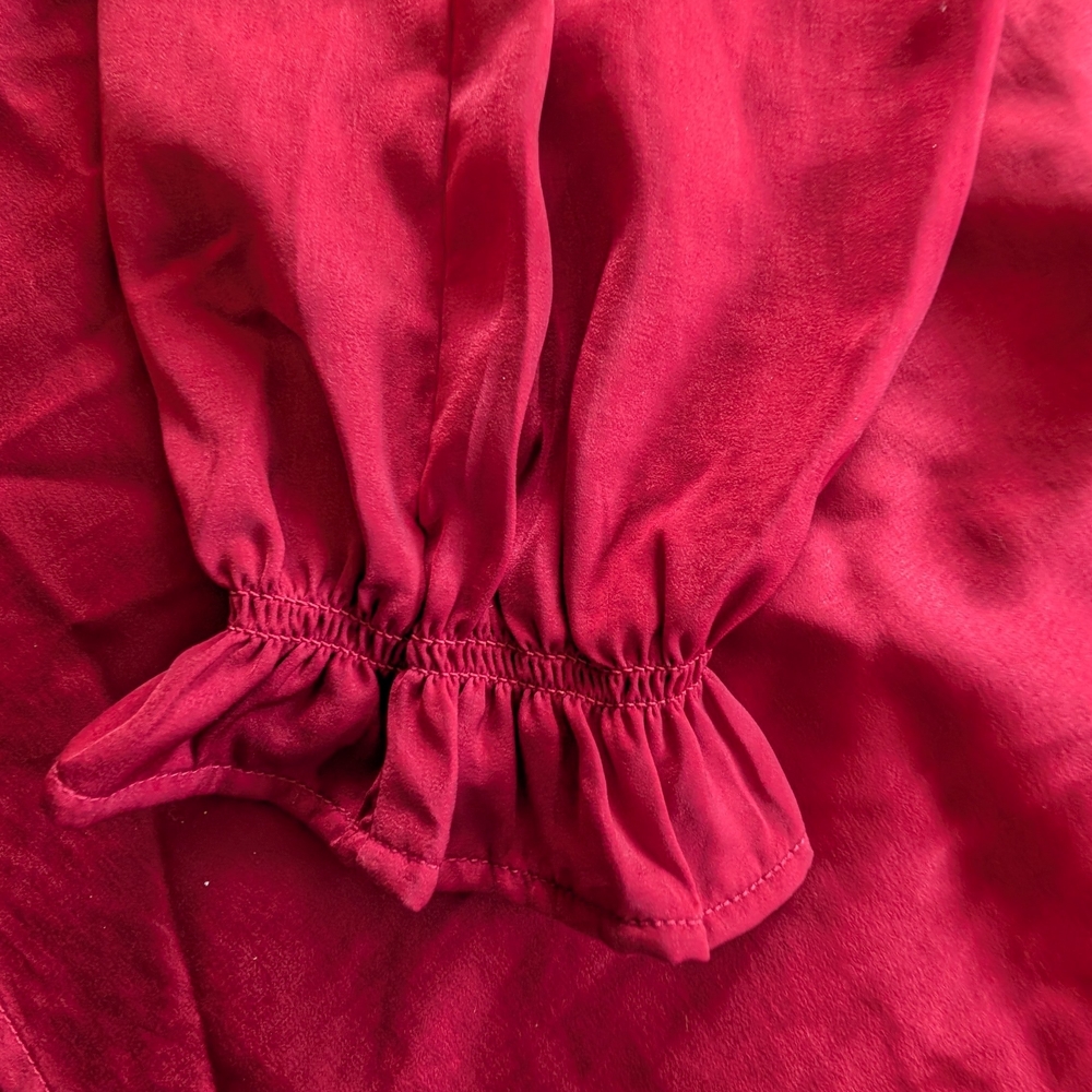 GAP Red Ruffle Blouse - Picture 6 of 8